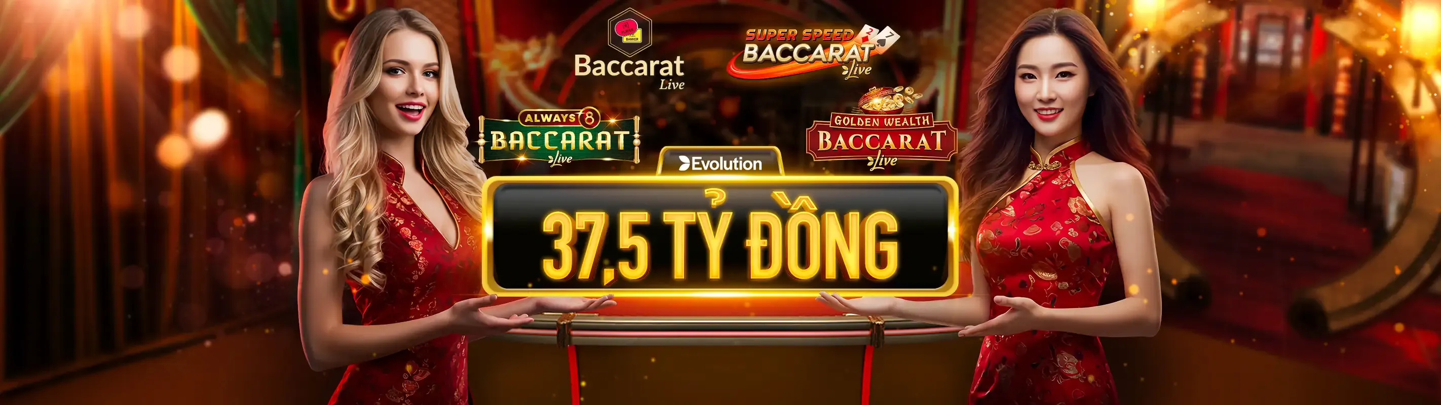 Hình ảnh sang trọng về bàn Baccarat tại 88win nổ hũ